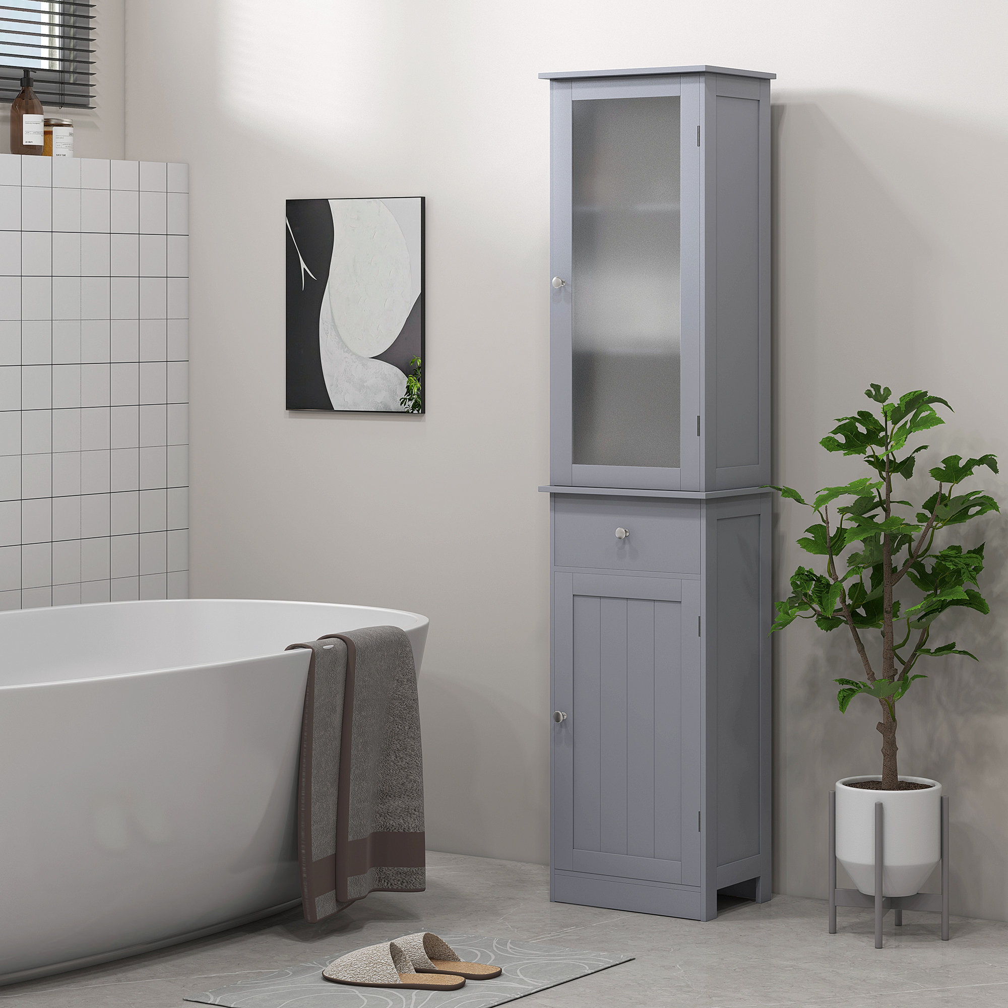 Rebrilliant Nobue Freestanding Bathroom Storage Furniture Set - Wayfair ...