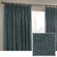 Heavy Chenille Room Darkening Pencil Pleat Curtains-185283825-185283816
