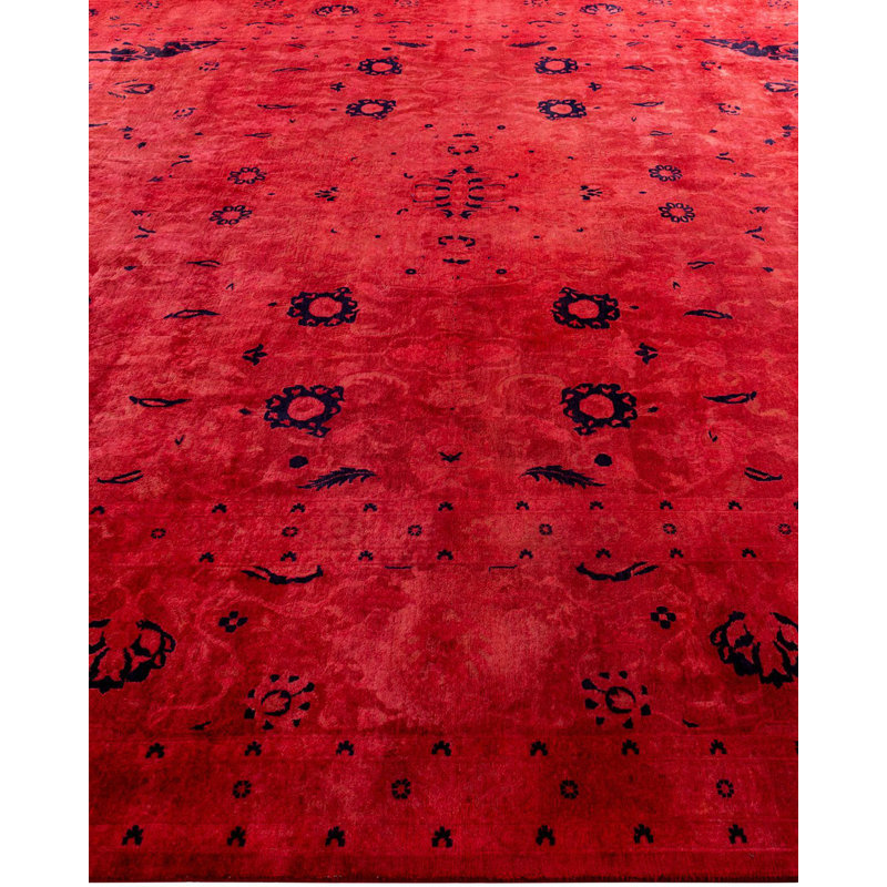 Overyed One-of-a-Kind Rectangle 9'1" X 11'10" Hand Knotted Area Rug