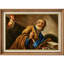 Saint Pierre avec coq, œuvre d'art classique, images de bureau, impression sur toile encadrée-1077395554-1077395564