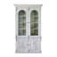 Bois blanc massif + vitrines en verre