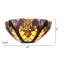  Applique murale 1 lumière Adia Victorian Tiffany-Syle en bronze foncé de 12 po de largeur