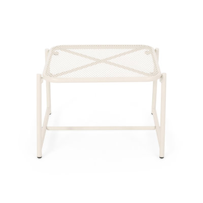 Table d'appoint en maille de fer durable pour une utilisation à l'extérieur, pour ajouter style et confort à votre cour.
