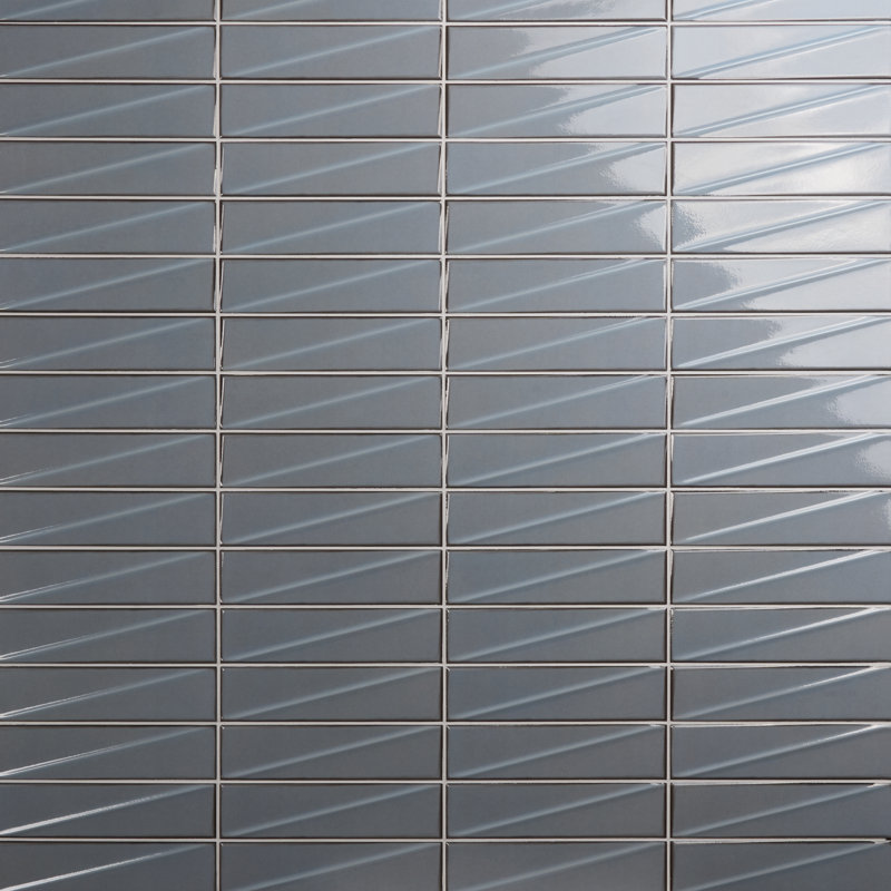 Highnote 2.99 In. X 12 In. Glossy Ceramic Subway Wall Tile (4.99 Sq. Ft. / Case), Misty Gray