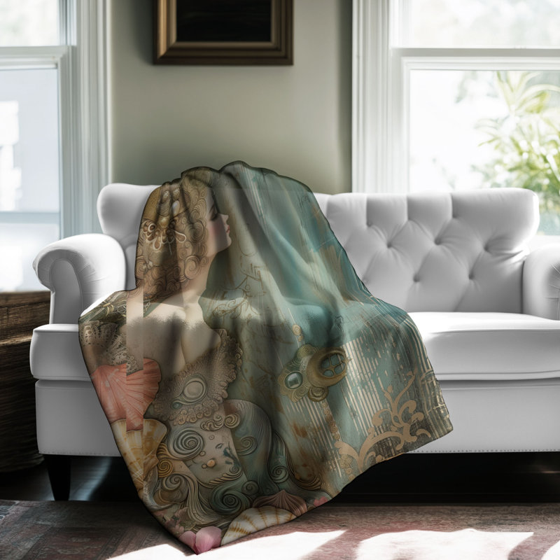 Couverture Mermaid's Shell Collection, L 60 po x l 50 po