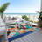 Machine Washable Indoor/Outdoor Xhevrie Blue Rug-243387745