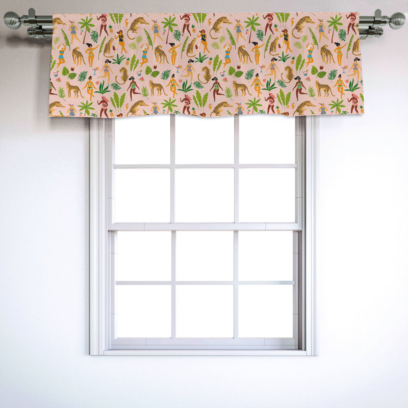Sateen Ruffled Window Valance