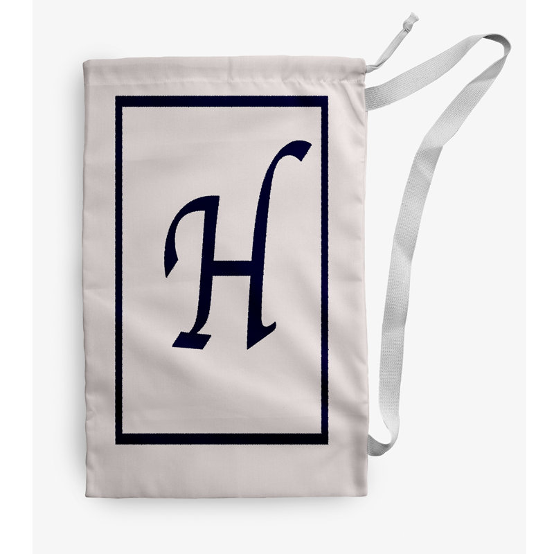 Sac à linge Monogram, Moyen (H 36 po x l 28 po), Ivoire