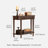 Alden 37"W Traditonal Small Solid Wood Console Table with Shelf, Drawer, Turned Legs-1696753892