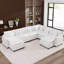 Grand canapé modulaire en forme de U modulaire en forme de U avec deux repose-pieds détachables en tissu de chenille respirant pour 8 personnes Erinn-130622042
