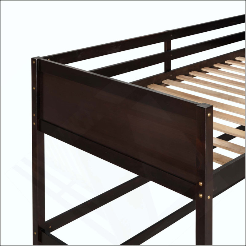 Solid Wood Loft Bed With Ladder