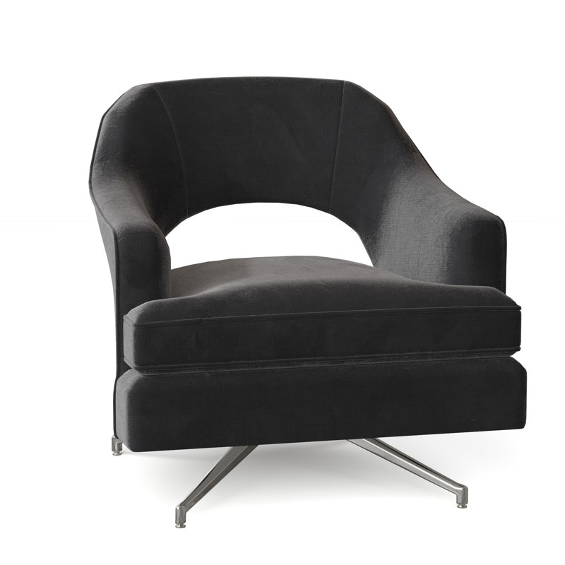 Jamie Swivel Armchair, Nickel, Turquoise (8789 91)