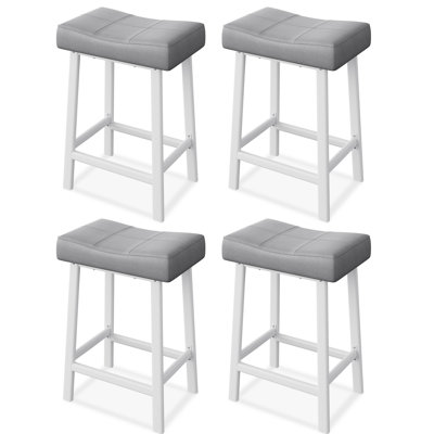 Bar Stool with Iron Frame