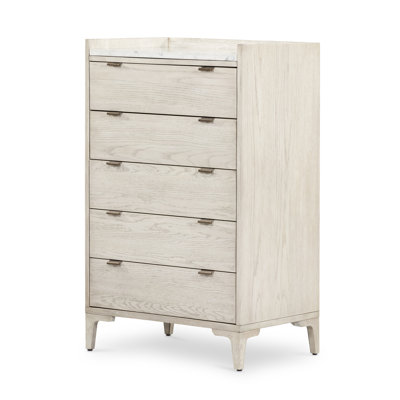 Elaiya 5 Drawer Marble Chest