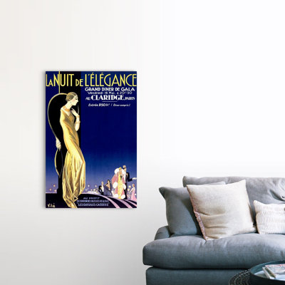 «La Nuit De Lelegance» par Emilio Villa, reproduction sur toile