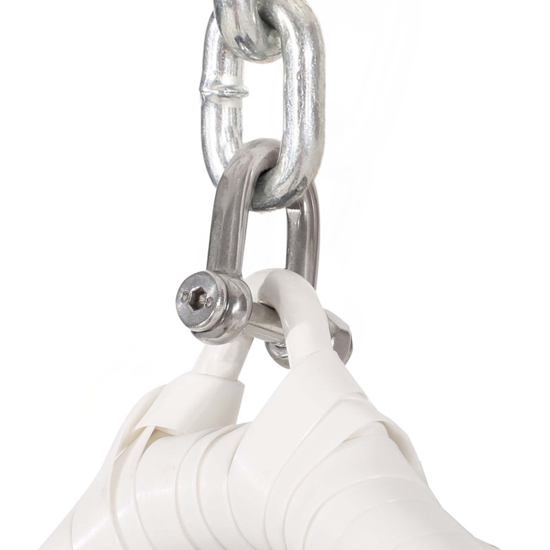 Fauteuil suspendu suspendu, Blanc / Blanc