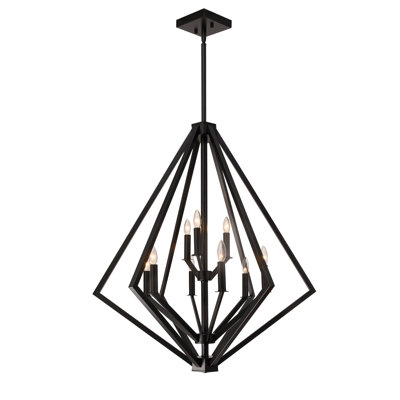 Lustre géométrique à 9 lumières Myrra