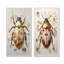 Gold Vintage Minimalism Beetle - Insects & Bugs Canvas Wall Art Set Of 2-102577138-102577141