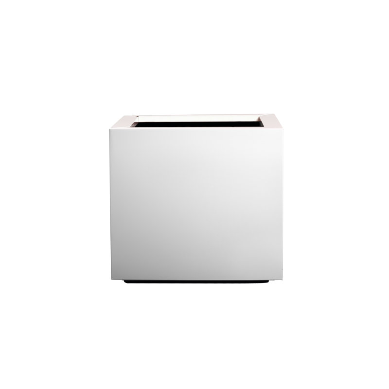 Metal Planter Box, White, 40cm H x 75cm W x 35cm D