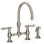 Chesterfield Kitchen Bridge Faucet with Side Spray-351712984