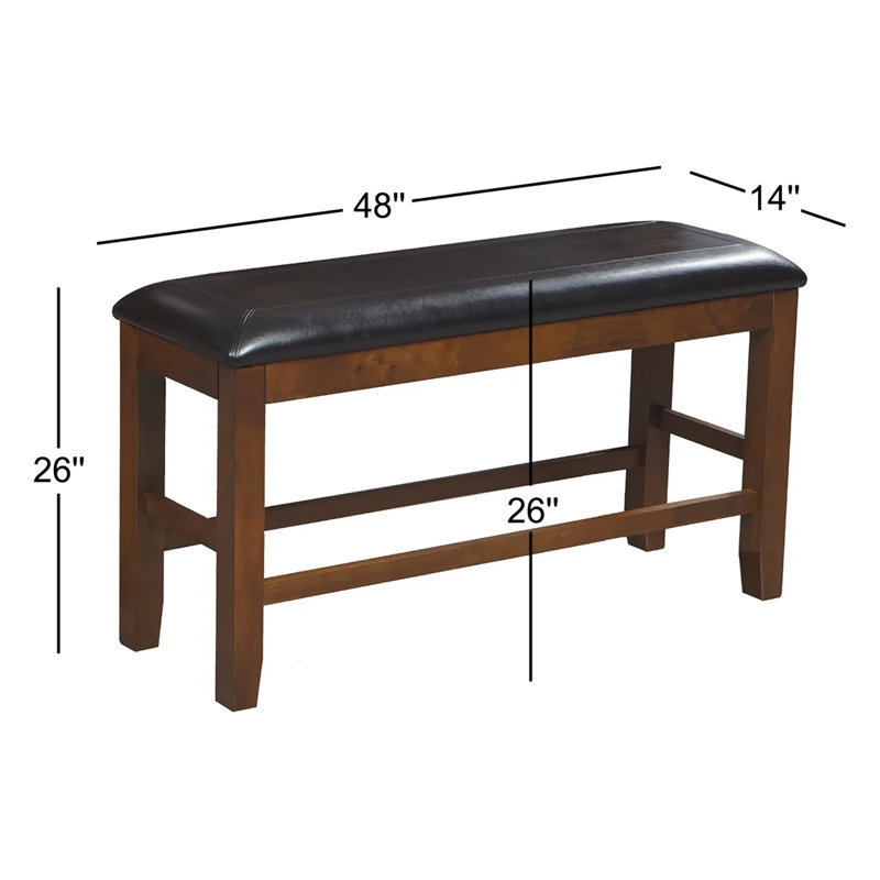 Michaeel Faux Leather Upholstered Bench