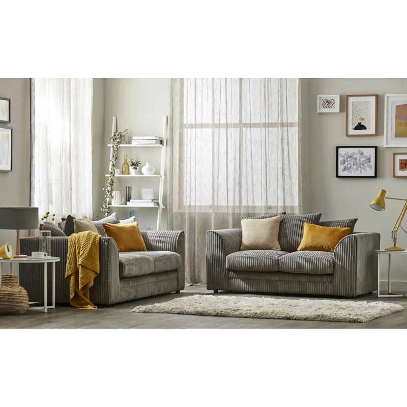 Moana 2 - Piece Living Room Set, Left Hand Facing, Grey