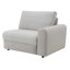 Canapé modulaire inclinable électrique en sherpha et velours gris Tarrance avec multifonction, confort et style pour la vie moderne.