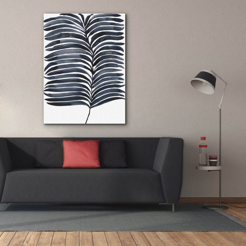 «Indigo Fronds I» par Regina Moore, H 54 po x l 40 po