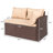 Justussr 9 - Person Wicker Patio Dining Set with Rectangular Table