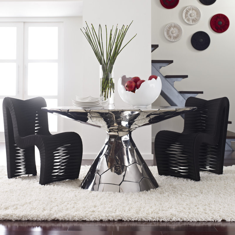 Crazy Cut Counter Height Pedestal Dining Table