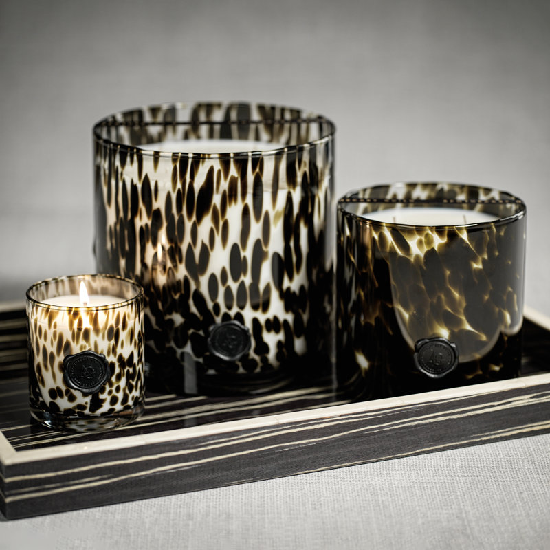 Bougie à 5 mèches en verre AG Opal, vétiver figue noire