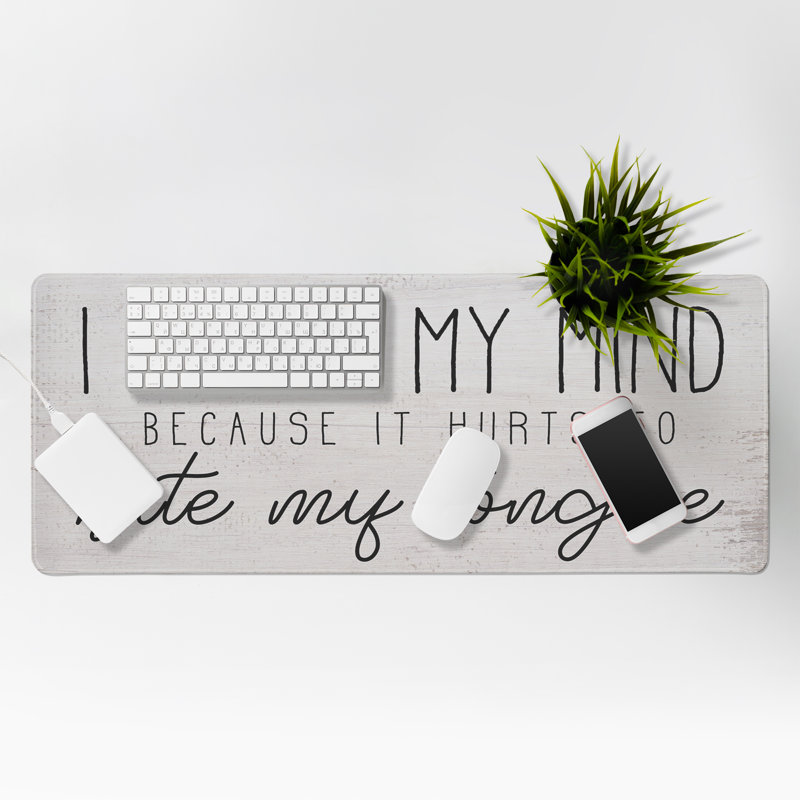 Tapis de bureau Speak My Mind Honesty, par Lil 'Rue, 40 x 16