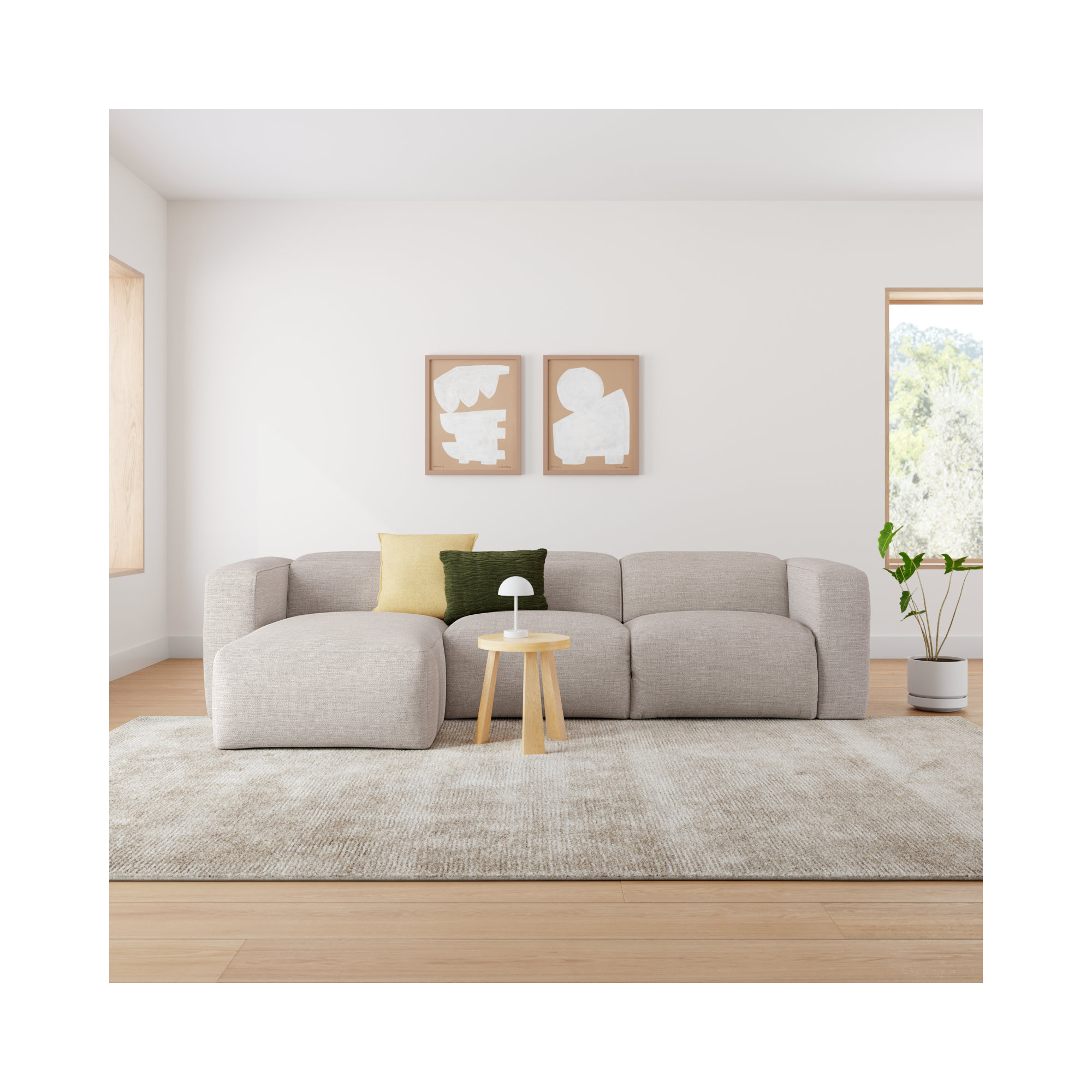 Amed 3 - Piece Upholstered Power Reclining Sectional, Gray Polyester Blend, Left Hand Facing