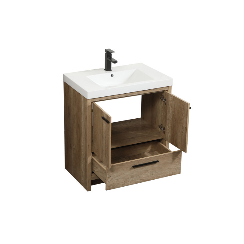 Ensemble de meuble-lavabo simple 30 po Southmead, Chêne naturel
