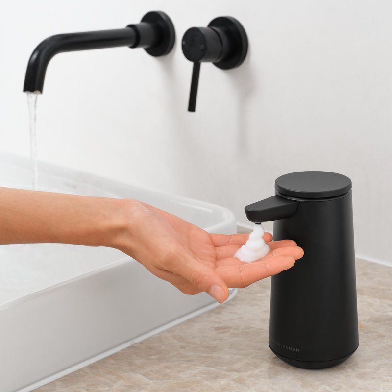 sensor pump foam, matte black steel, Matte Black