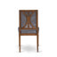 L'ensemble de table de cuisine 9 pièces comprend une table de salle à manger et 8 chaises de salle à manger en similicuir gris foncé avec dossier haut - finition noyer antique-2073538609-2053066804-2053066824