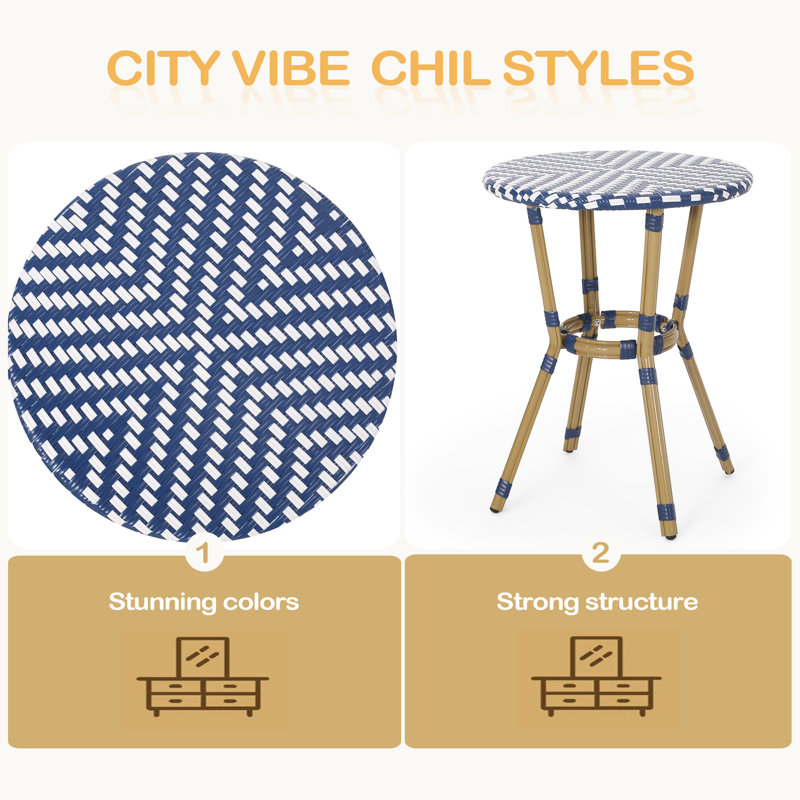 FRENCH BISTRO TABLE ,MODERN STURDY STRUCTURE
