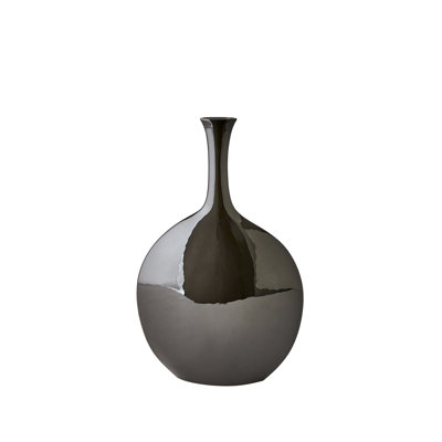 Silhouette Vase-Black-Round