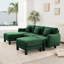 Canapé 3 places avec 2 repose-pieds Boucle-985539176-985539170