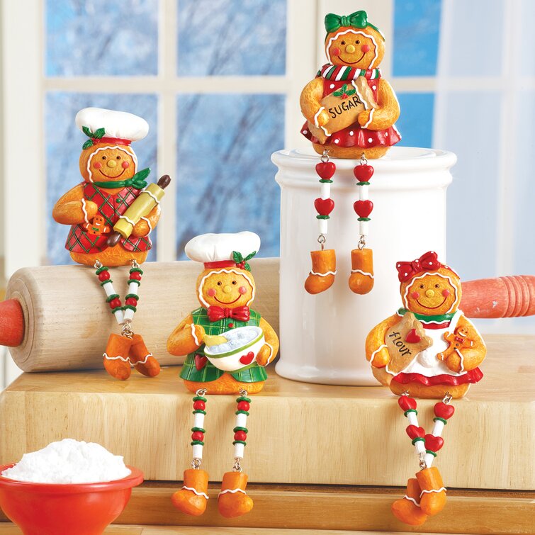 Clearance Sale 3pcs Christmas Decoration Gingerbread Man Doll Small Hanging Pieces Christmas Tree Accessories Hanging, Size: One Size