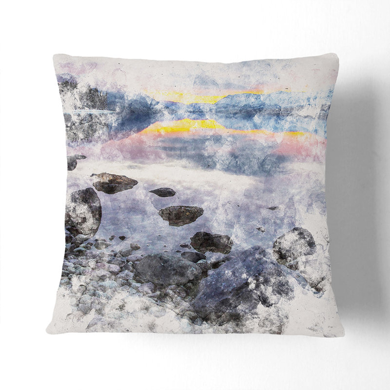 Square Cushion, White, 40cm H x 40cm W x 15cm D