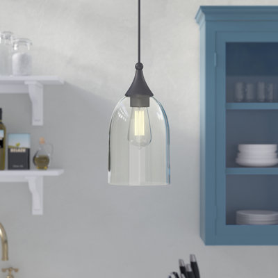 Luminaire suspendu en forme de cloche à 1 lumière Wahl