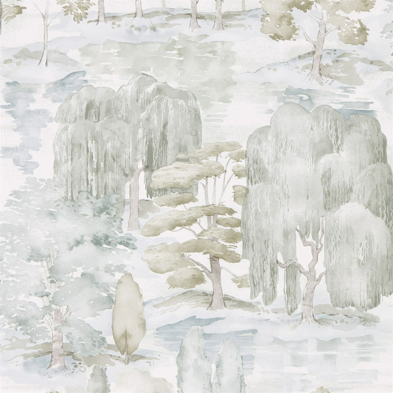 Waterperry Wallpaper, Willow/Olive