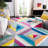 Harsirat Handmade Hand Tufted Wool Gray/Pink/Yellow Rug-518911090