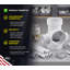 Té hygiénique en PVC 3 po x 3 po x 3 po x 2 po x 2 po en PVC blanc avec drain latéral en PVC à prise latérale gauche et gauche, raccord d'évacuation et d'évacuation, (paquet de 5)