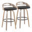 Tabouret de bar Mid-Century moderne à hauteur fixe avec pivot