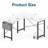 2-Set L-Shaped Computer Desk with Desk Monitor Stand and Side Storage Bag-805839046