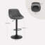 Adjustable Height Counter Stool with Metal Frame