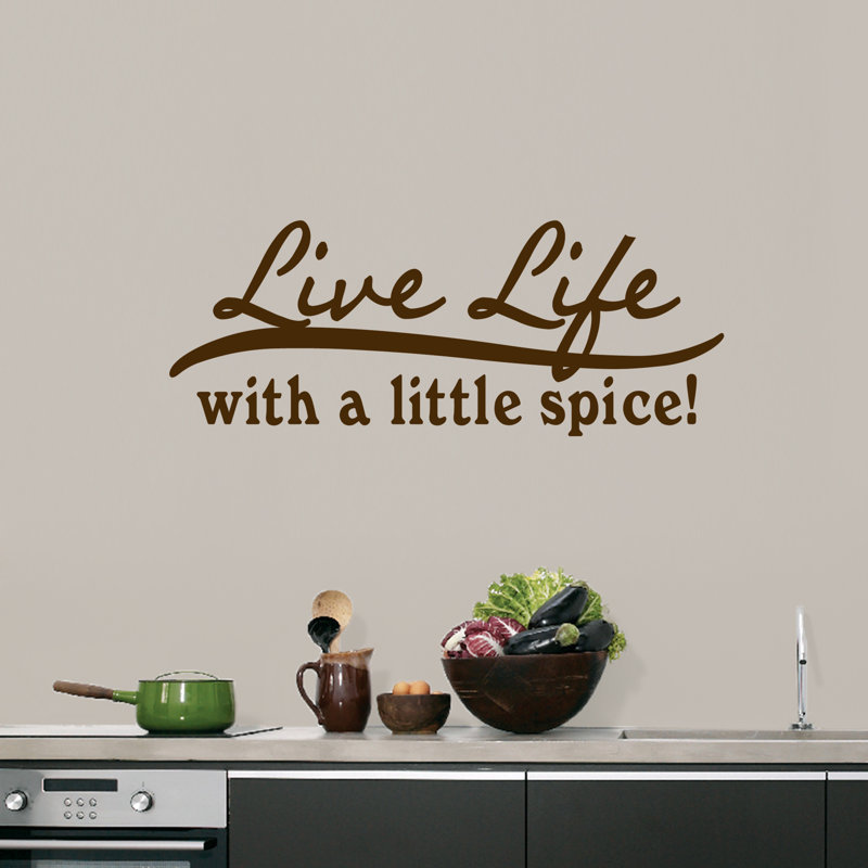 Weathersby Text & Numbers Wall Decal, Chocolate Brown