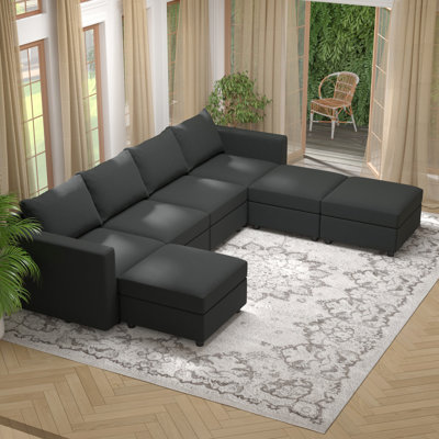Canapé modulaire rembourré avec rangement 116 pièces BOX MODULE STO SOFA